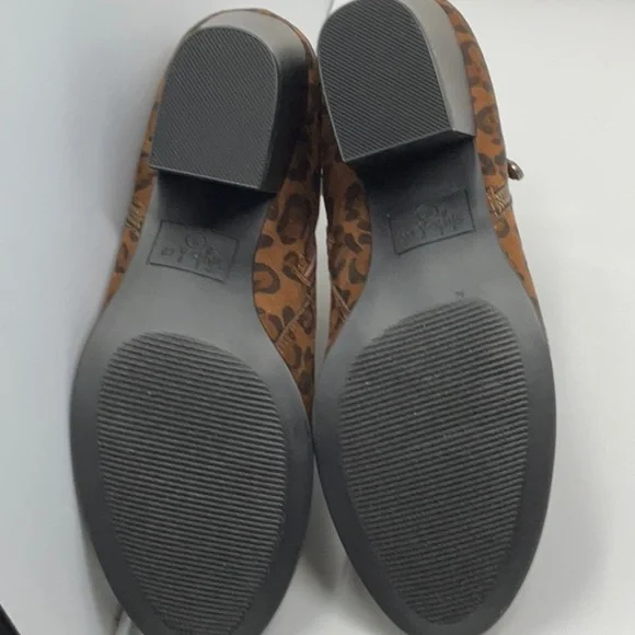 NIB Style & Co women’s Marinaa brown leopard heeled ankle booties, size 9 - Picture 5 of 9